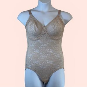 Bali Women’s 40D New Without Tags Rosewood Lace 'N Smooth Body Shaper